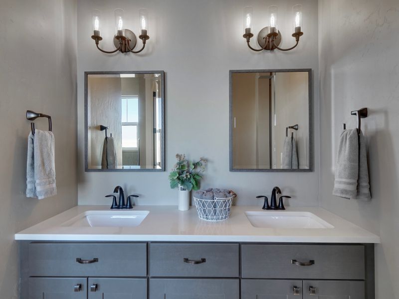 Vanity Area with Double Sinks
