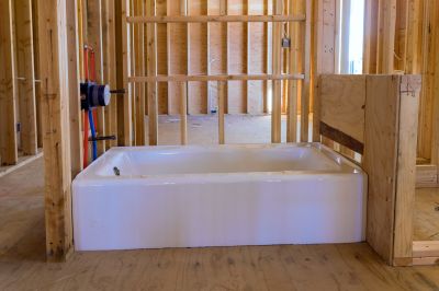 New Bathtub in Bathroom